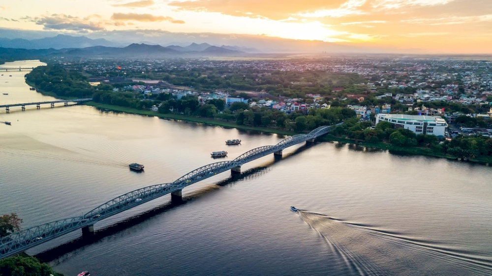 The Perfume River is often likened to the "muse" of Hue for its serene and tranquil beauty